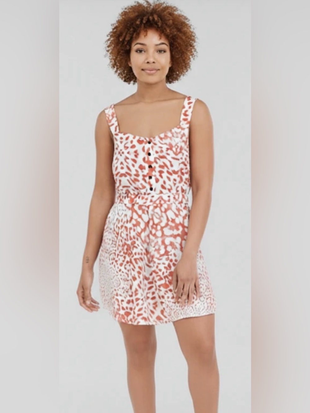 BCBGeneration Cheetah Print Bubble Hem Dress